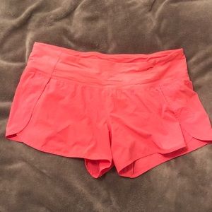 Pink Lululemon Running Shorts